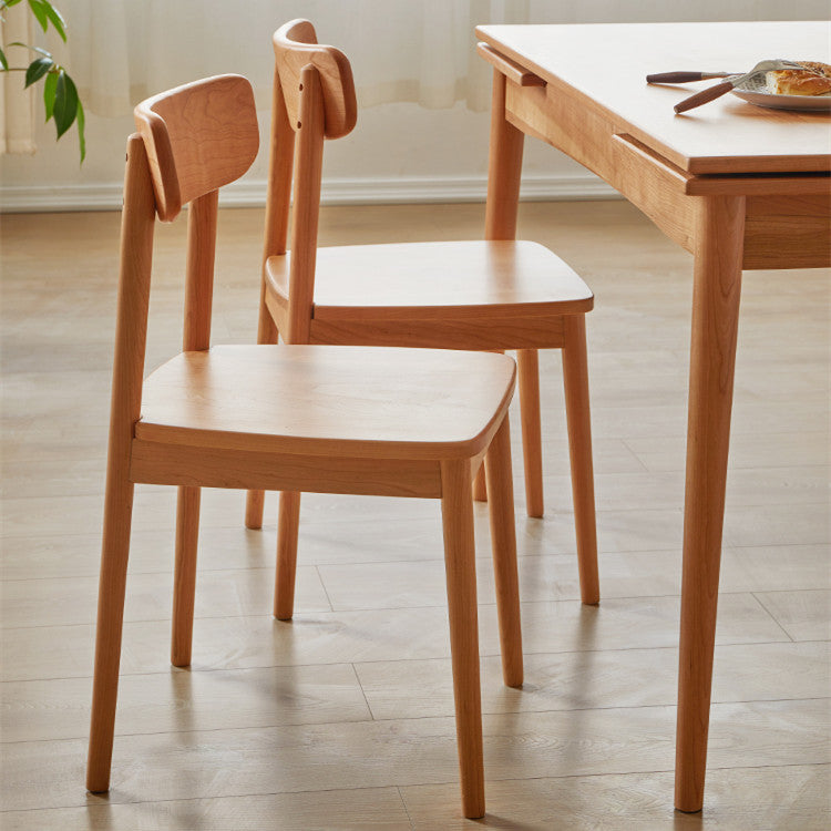 Scandinavian Rectangular Wood Chair