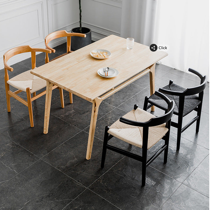 Nordic Wood Rope Dining Armchair