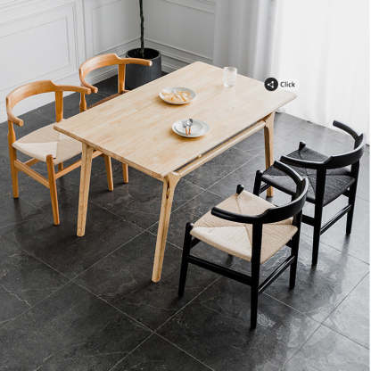 Nordic Wood Rope Dining Armchair