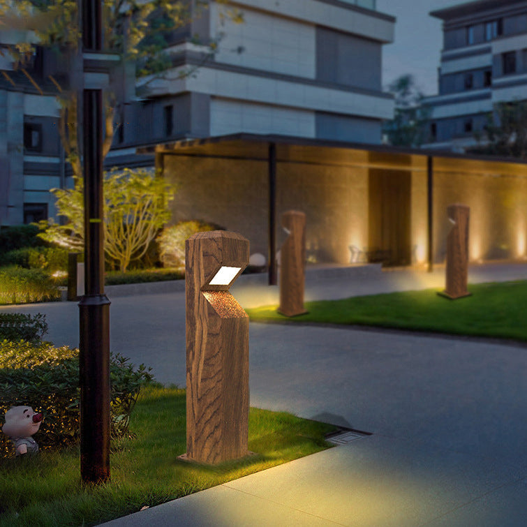 Chinese Steel Aluminum Irregular Column LED Landscape Light