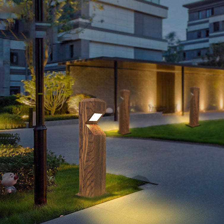 Chinese Steel Aluminum Irregular Column LED Landscape Light