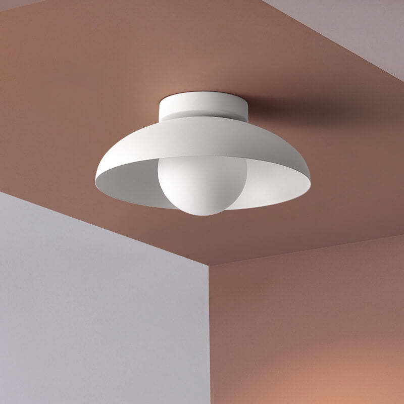 Japanese Wabi-Sabi Iron Glass Ceiling Light