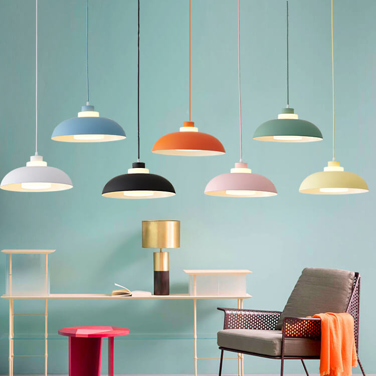 Modern Macaron Acrylic Aluminum Pendant Light