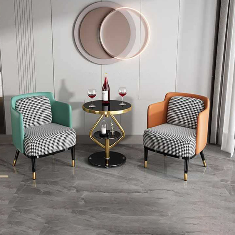 Nordic Lozenge Glass Steel End Table