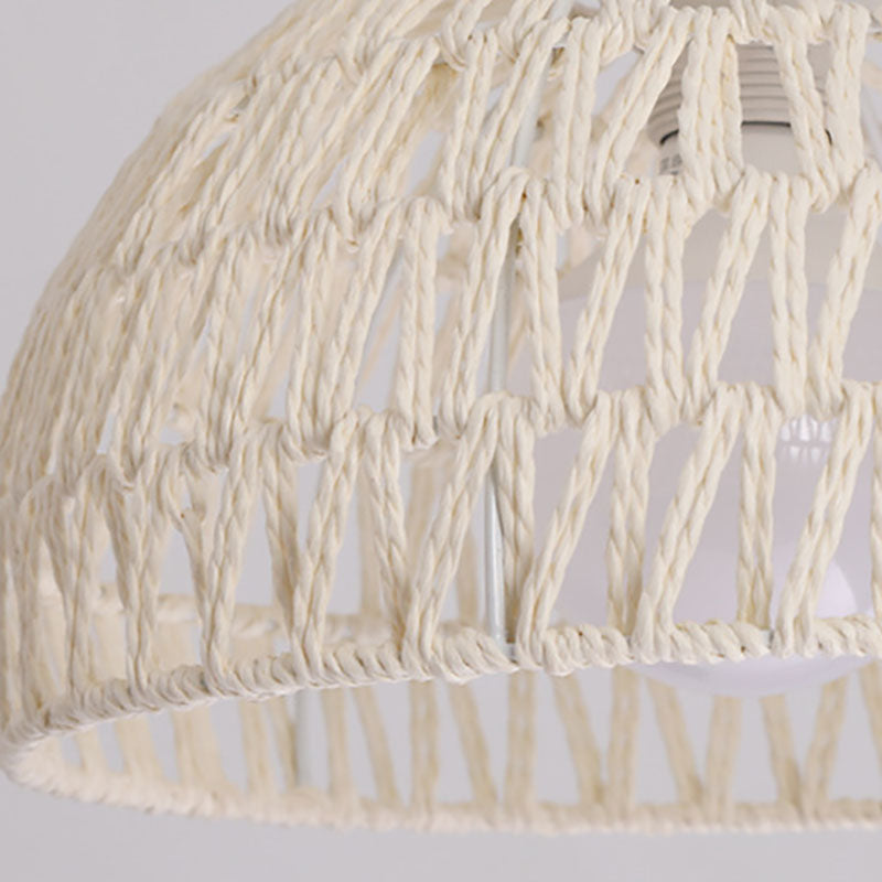 Japanese Solid Wood 1-Light Ceiling Light