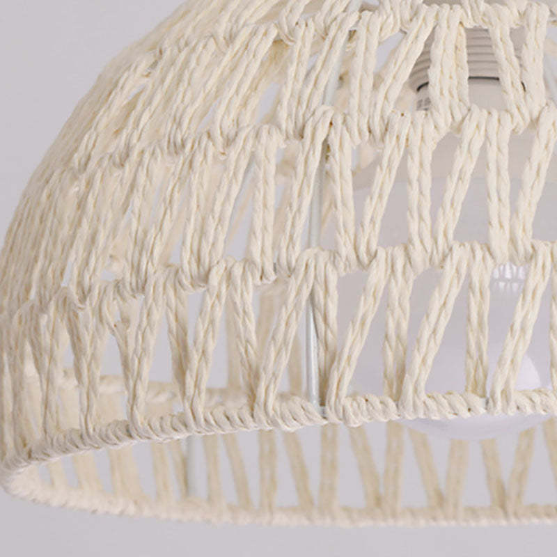 Japanese Solid Wood 1-Light Ceiling Light