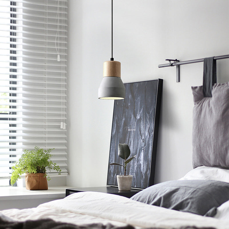 Nordic Cement Tapered Mini LED Pendant