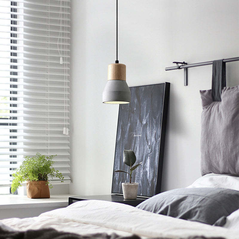 Nordic Cement Tapered Mini LED Pendant