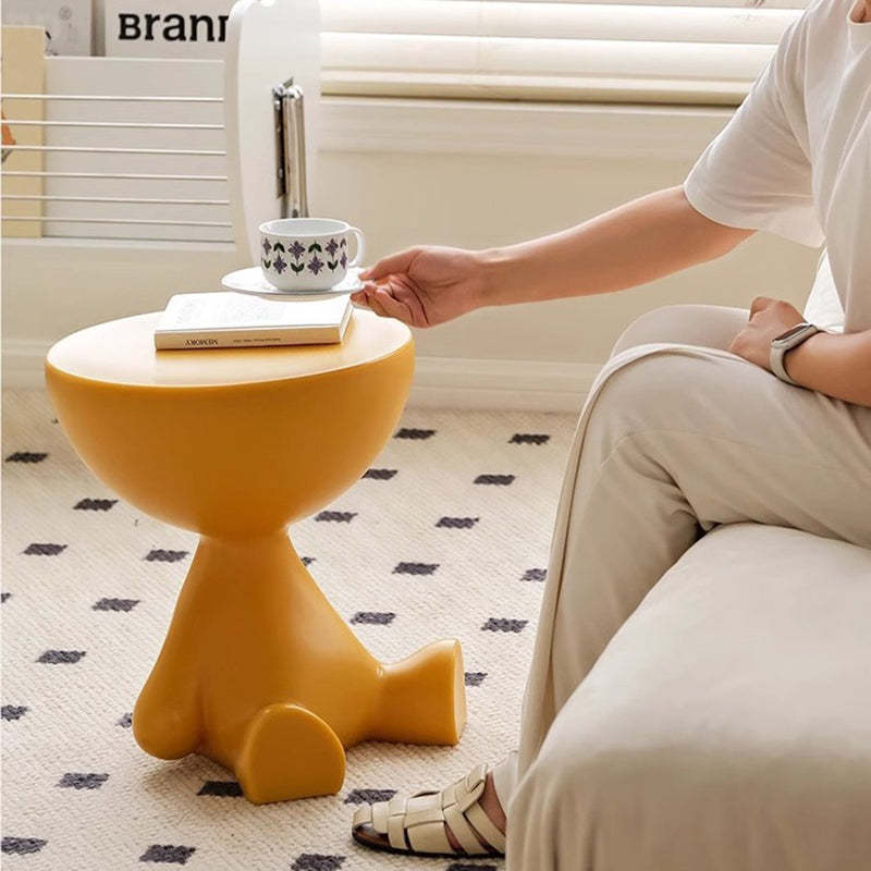 Scandinavian Cartoon Bear Base End Table