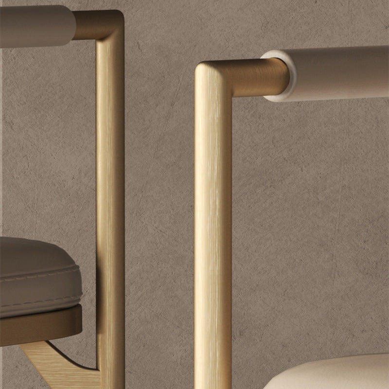 Modern Microfiber Leather Steel Dining Chair