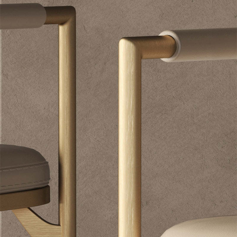 Modern Microfiber Leather Steel Dining Chair
