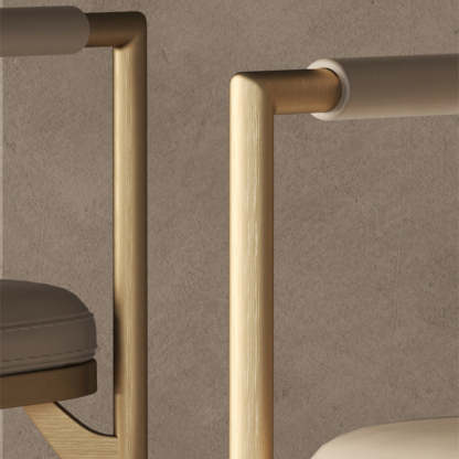 Modern Microfiber Leather Steel Dining Chair
