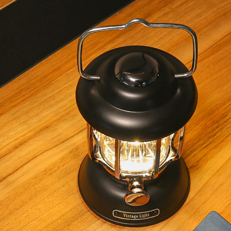 Minimalist Cylindrical Iron USB Camping Light