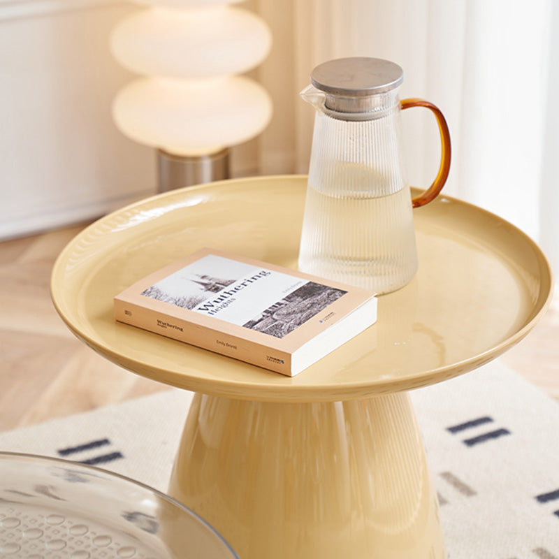 Contemporary Cone Plastic PET Coffee Table — Green