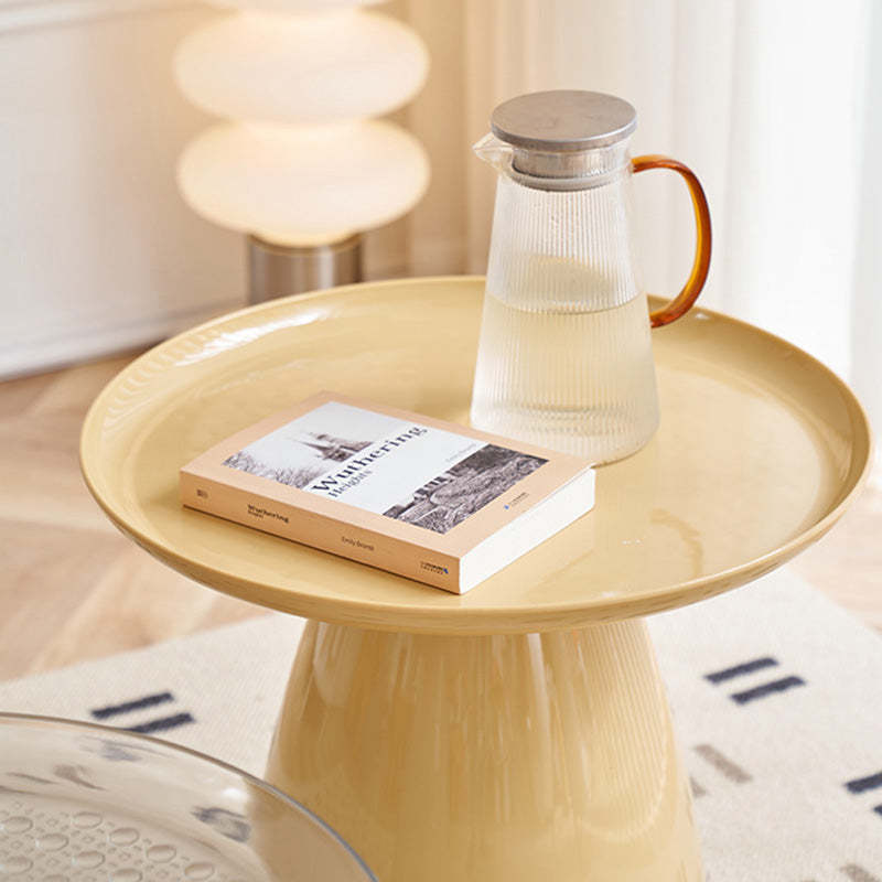 Contemporary Cone Plastic PET Coffee Table — Green