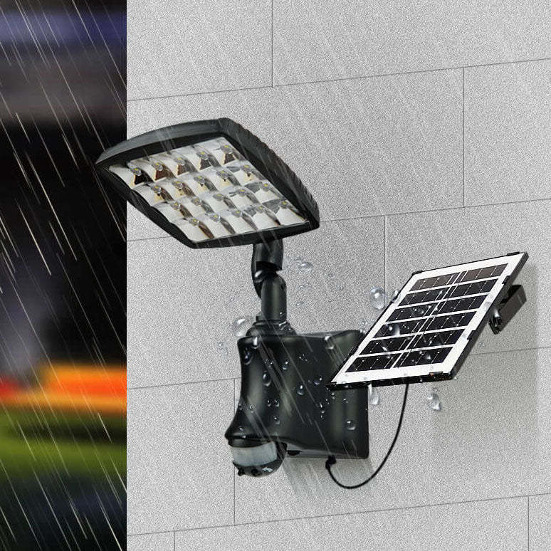 Industrial Solar Adjustable LED Split Wall Sconce