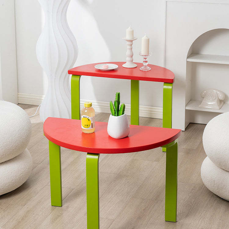 Half Round Solid Wood Coffee Table