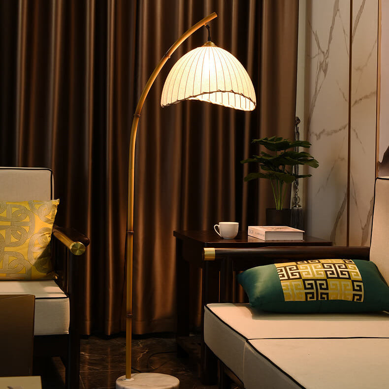 White japanese faux retro floor lamps — Warm White (3000K) / 220V-240V (UK/AU)