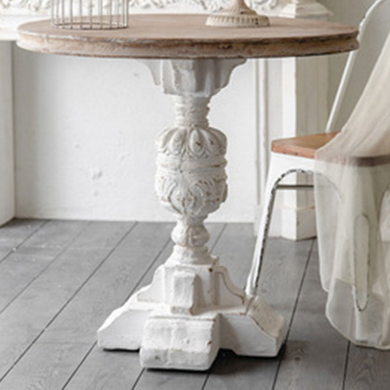 Vintage Carved Cedar Engineered Wood Coffee Table