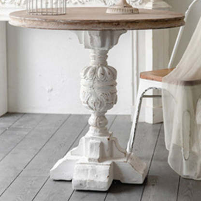 Vintage Carved Cedar Engineered Wood Coffee Table