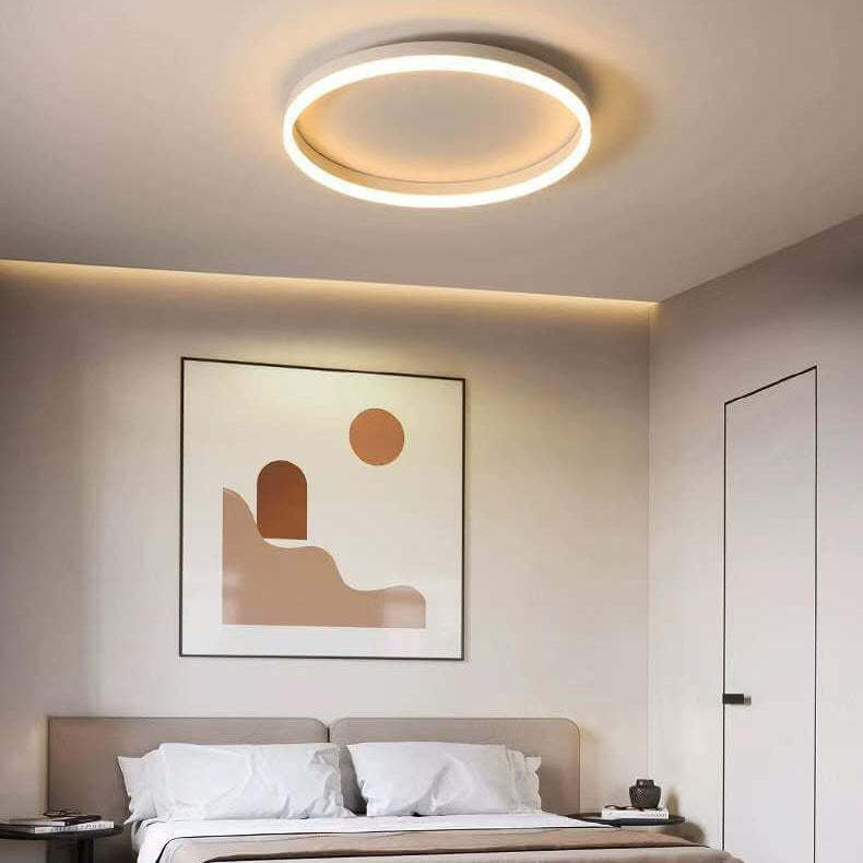 Nordic Circle Ring Iron Acrylic LED Flush Ceiling Light
