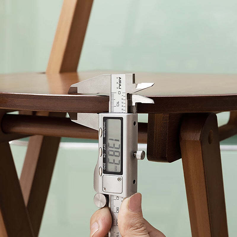 Minimalist Round Bamboo Bar Stool