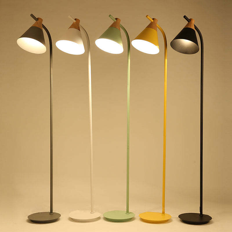 Nordic Macaron Cone Floor Lamp