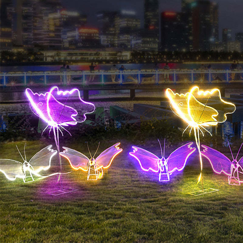 Modern Art Deco Butterfly LED Outdoor Landscape Light