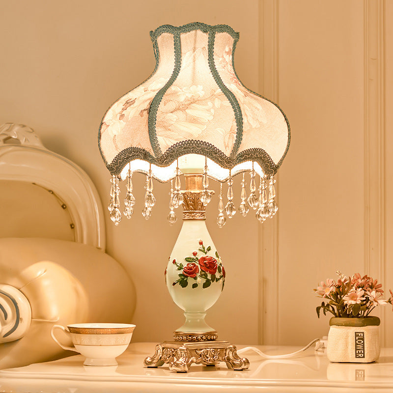 European Vase Resin Fabric Table Lamp