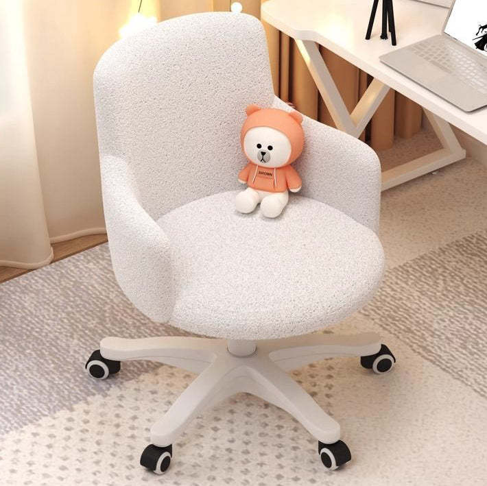 Minimalist Velvet Steel Rotatable Desk Chair