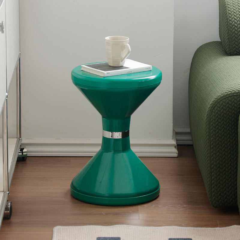 Contemporary Round Plastic Vanity Stool