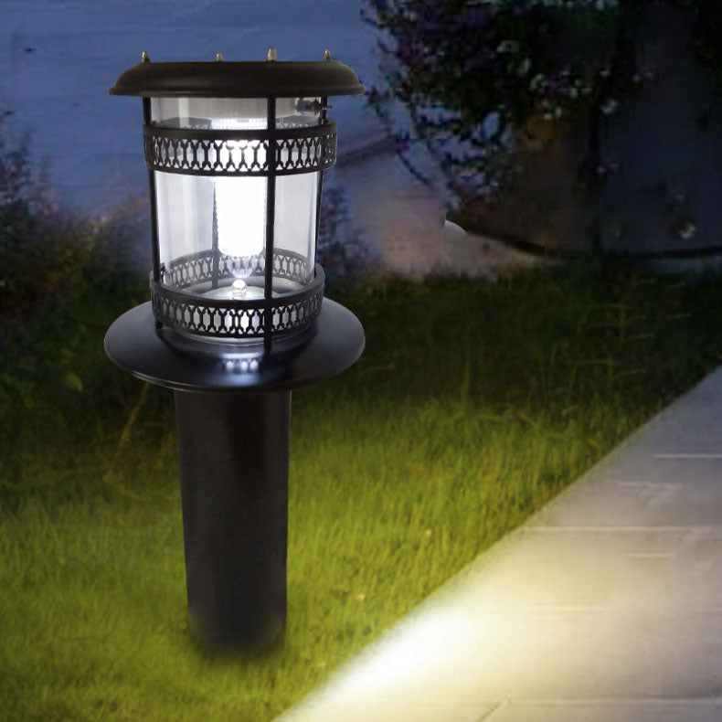 Solar Cylindrical Stainless Steel Landscape Light