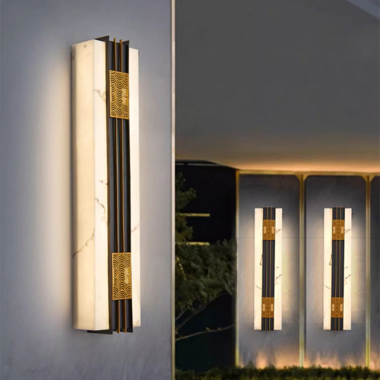 Chinese Stainless Steel Faux Wall Sconce — White Light (5000K) / 220V-240V For UK/AU