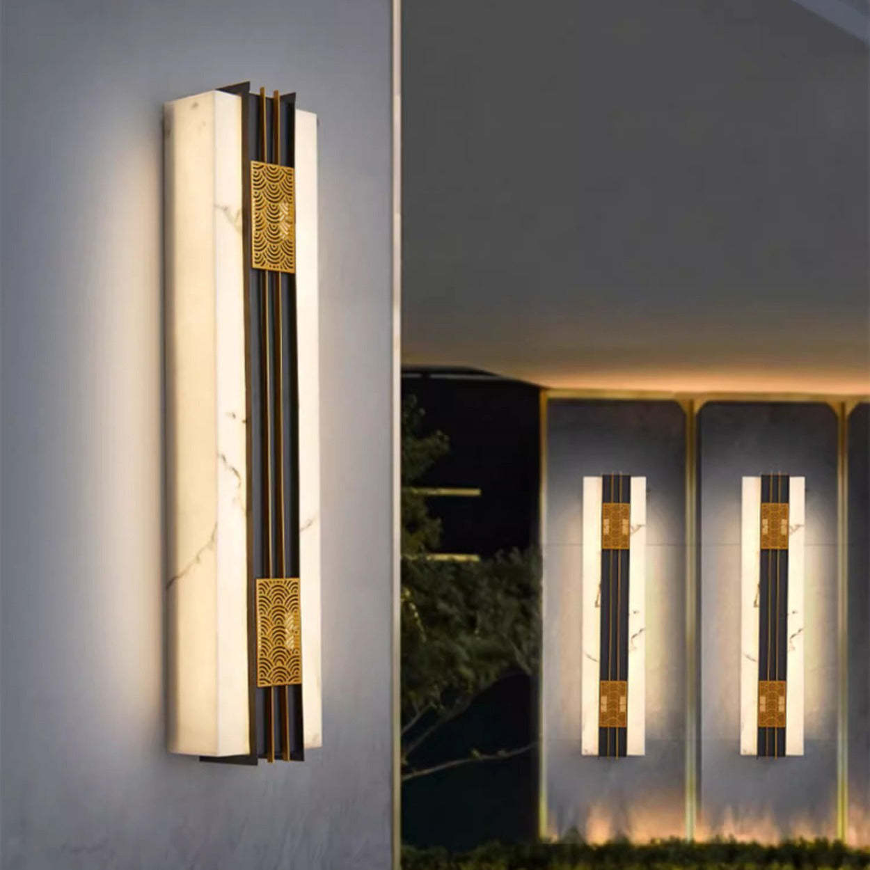Chinese Stainless Steel Faux Wall Sconce — White Light (5000K) / 220V-240V For UK/AU