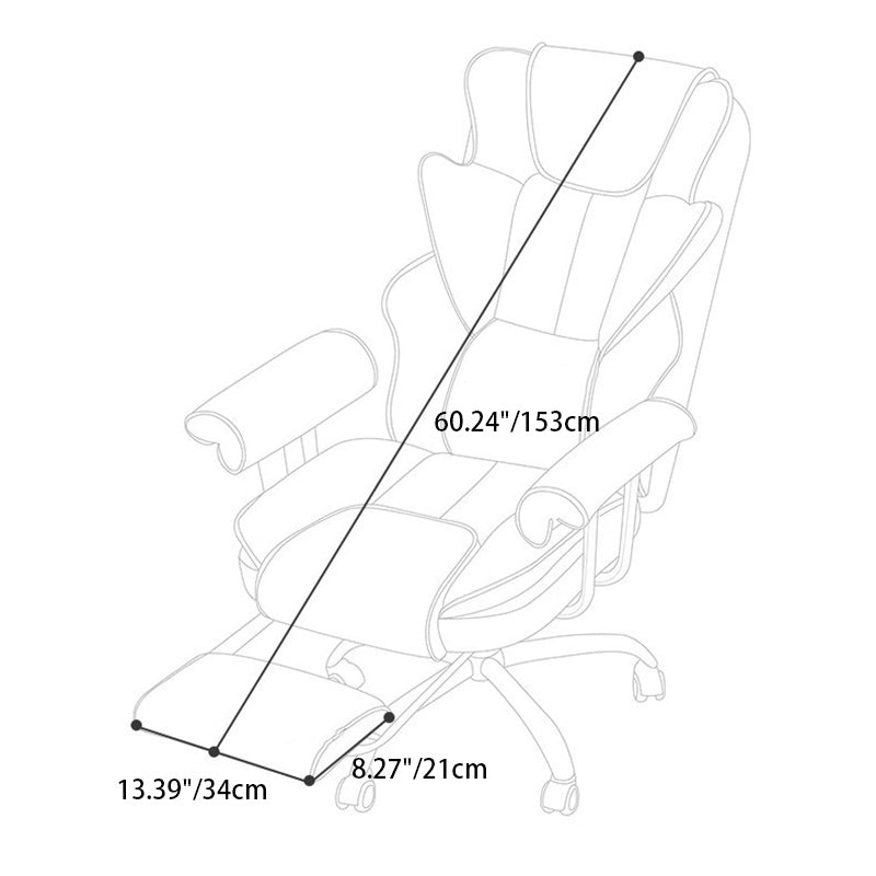 Minimalist Microfiber Nano Leather Steel Desk Chair
