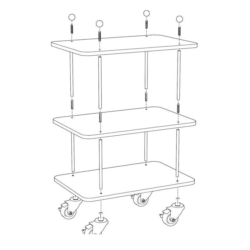 Contemporary Acrylic Steel Side Table