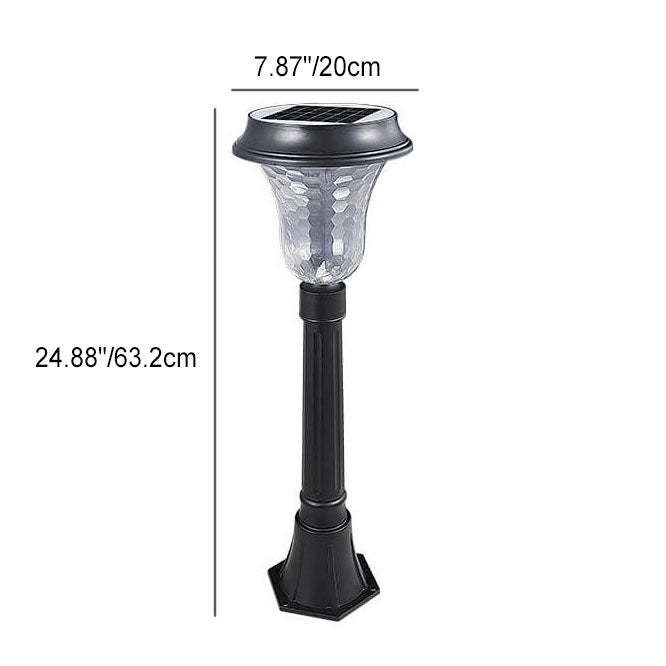 Modern Solar Cylinder Aluminum LED Outdoor Light