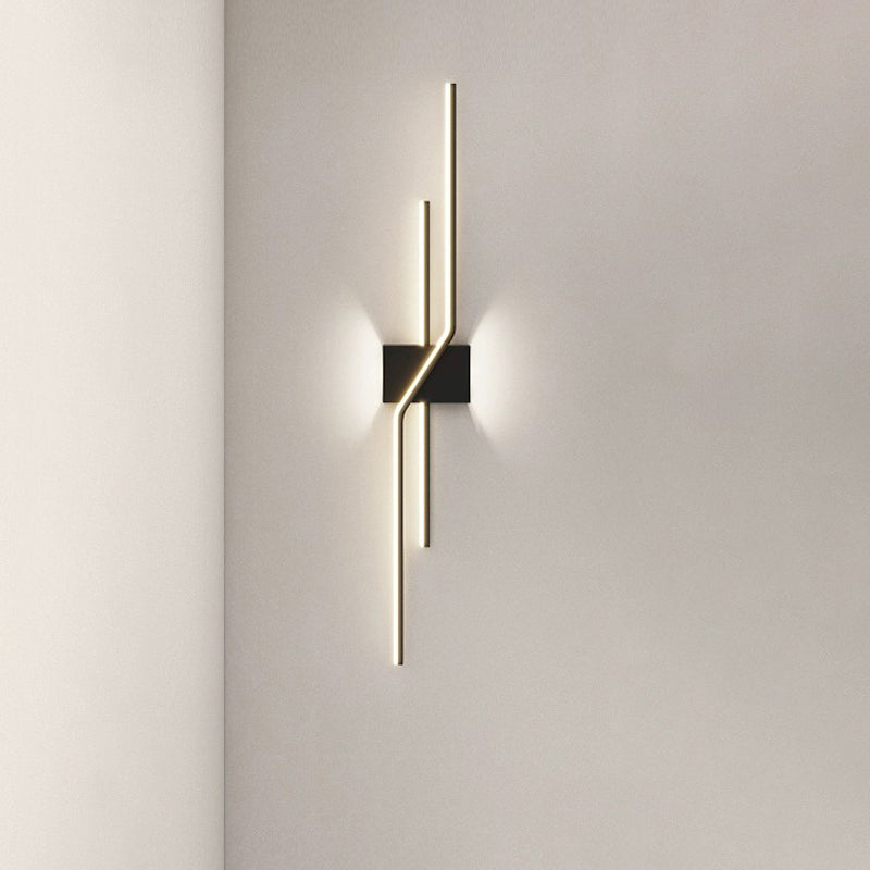 Minimalist Aluminum Geometric Straight Line LED Sconce