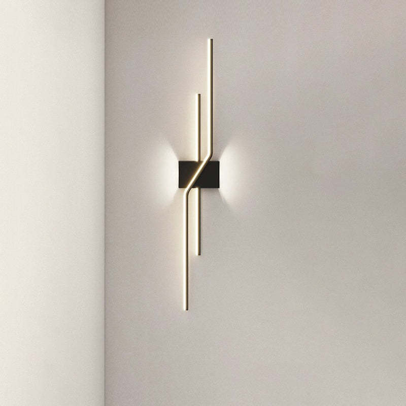 Minimalist Aluminum Geometric Straight Line LED Sconce