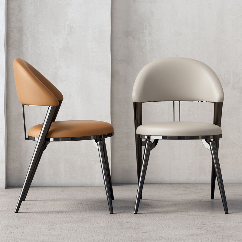 Modern Cushion Lambswool Titanium Dining Chair