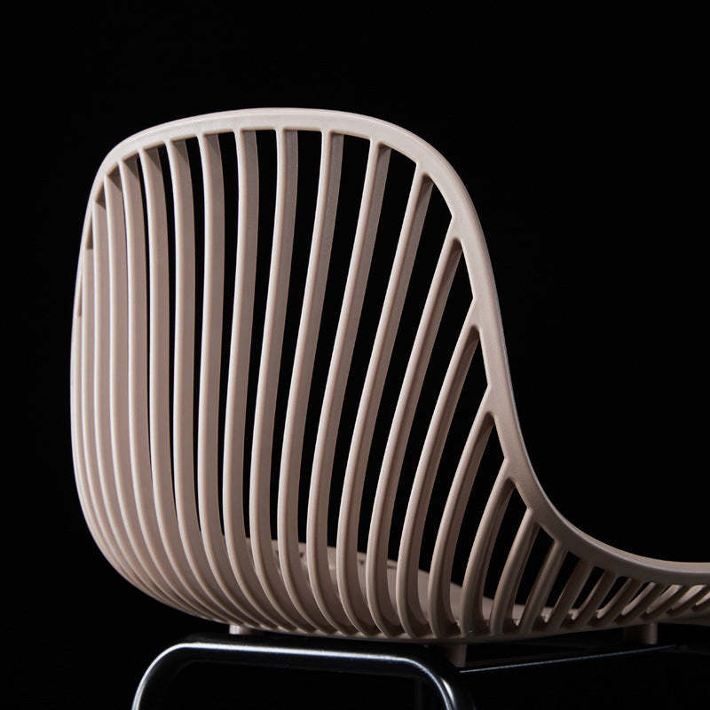 Scandinavian Round Plastic Bar Stool