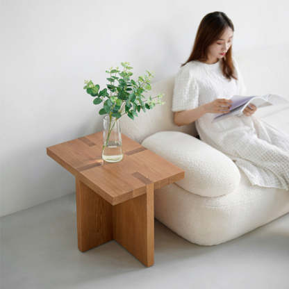Japanese White Oak 3-Leg Side Table