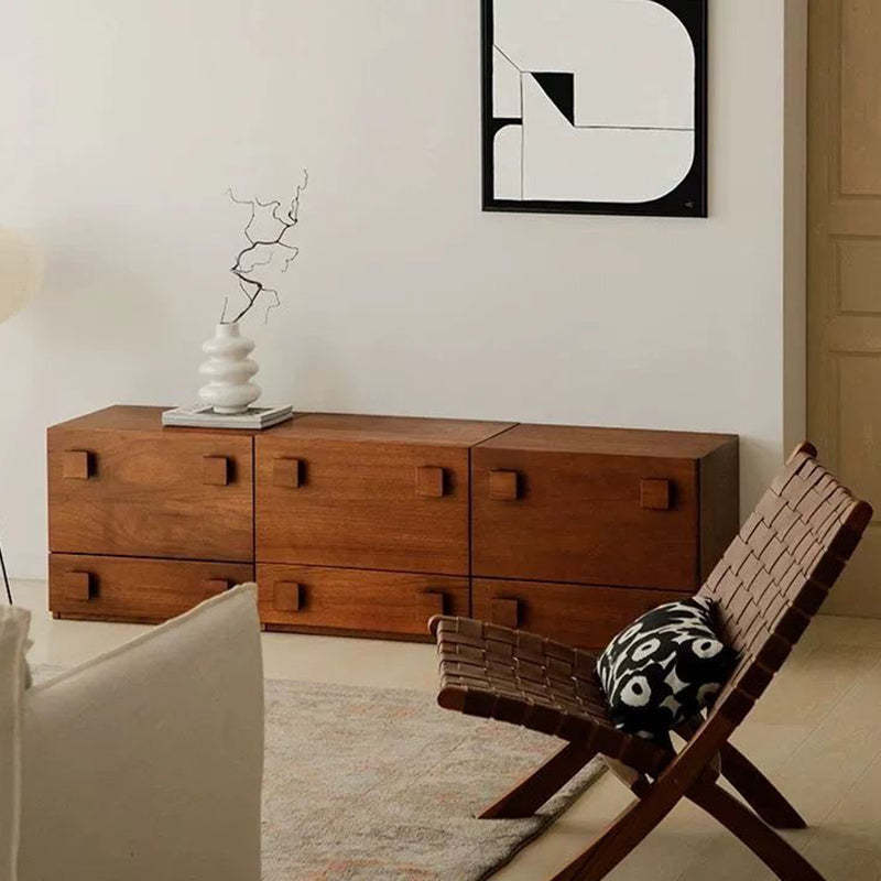 Vintage Wood 2-Storage Nightstand