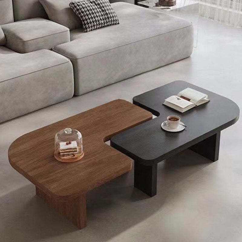 Japanese Rectangular Pine End Table