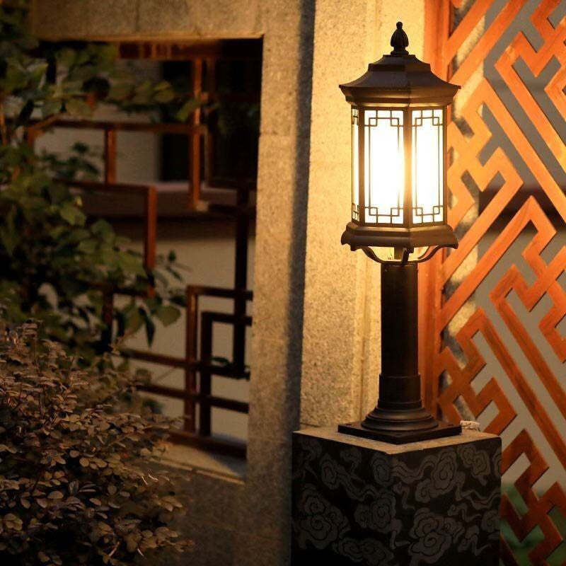 Chinese Solar Aluminum Glass Cylinder LED Landscape Light