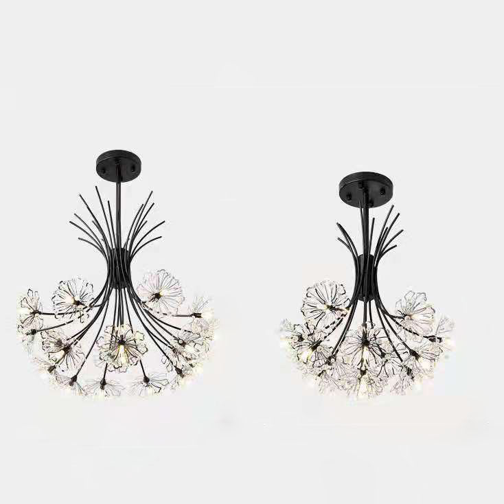 Transitional Crystal Dandelion Branch Chandelier