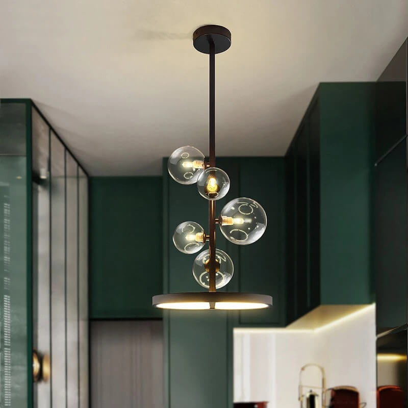 Nordic Round Bubble Ball Glass Chandelier