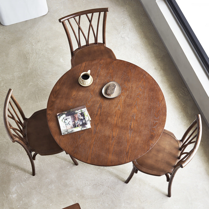 Vintage Crossover Wood Dining Chair