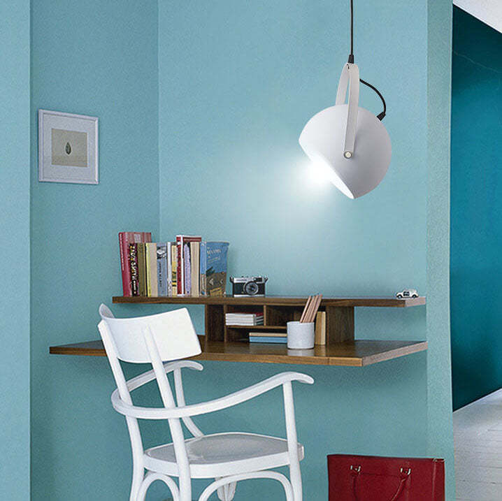 Nordic Macaron Aluminum Semicircle Pendant Light