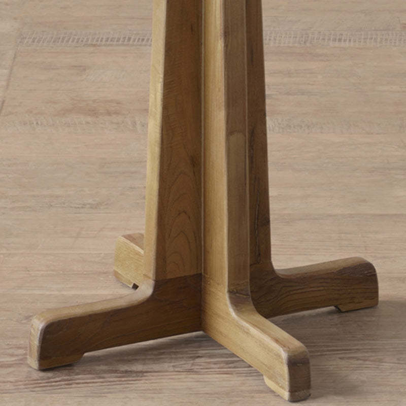 Vintage Distressed Wood End Table